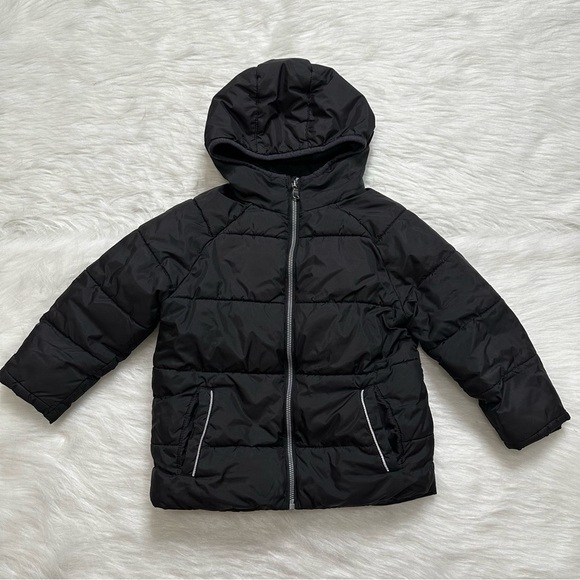 wonder nation Other - Wonder Nation Toddler Size 5T Black Full Zip Winter Hoodie Puffer Jacket